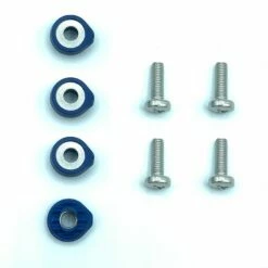 Crazyfly Hexa Binding Screws And Washers - Blue (set Of 4) Discounts Apply !