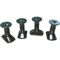 M8 Hydrofoil Stainless Steel Track Nuts(4) And M8 X 25mm Mounting Screws(4) Discounts Apply ! -Cheap Pyzel Store foilmount m8 stainless track nut screw set 2